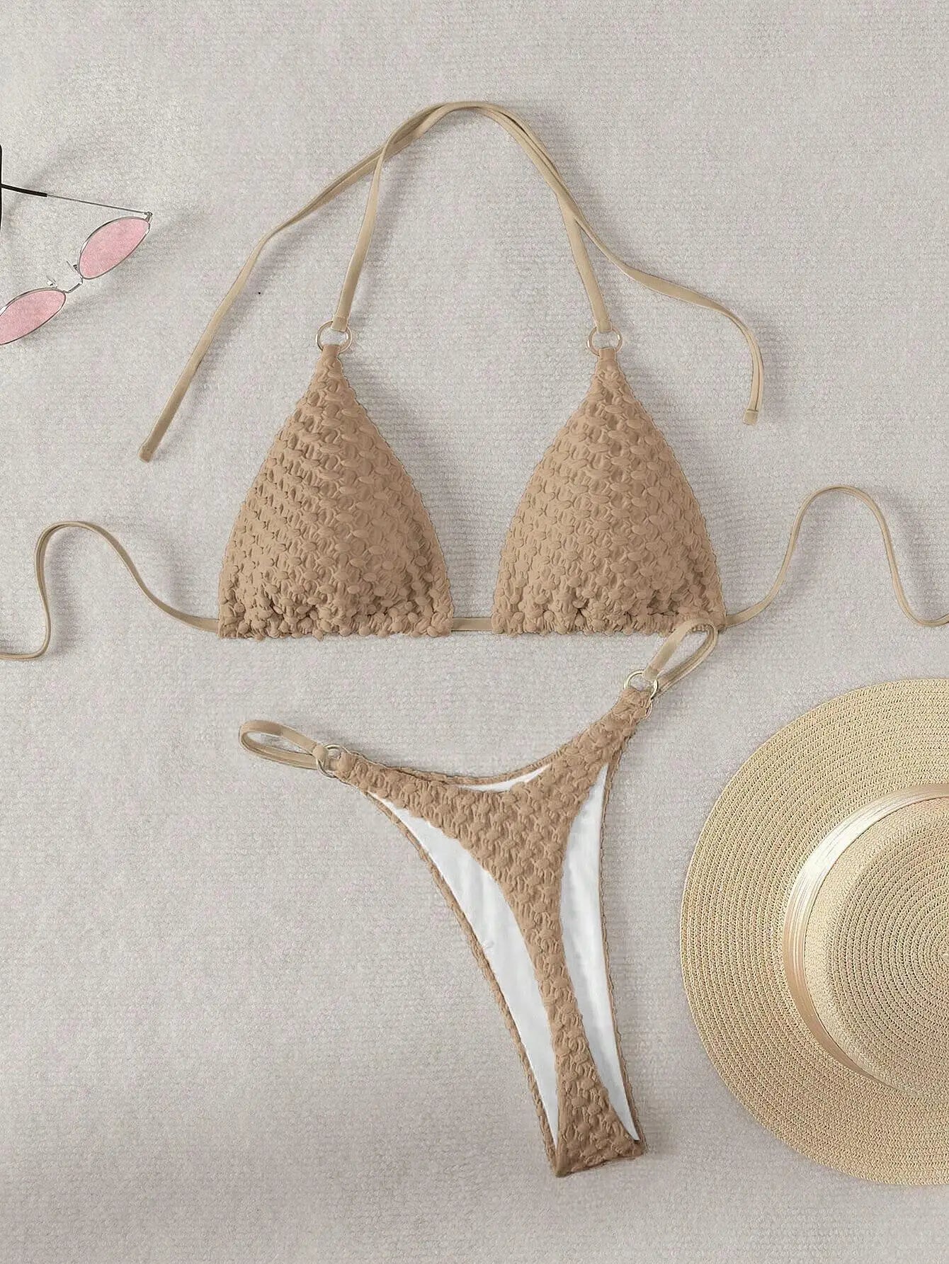 Trendy Bikini For Summer: Stylish Split Design Two-Piece