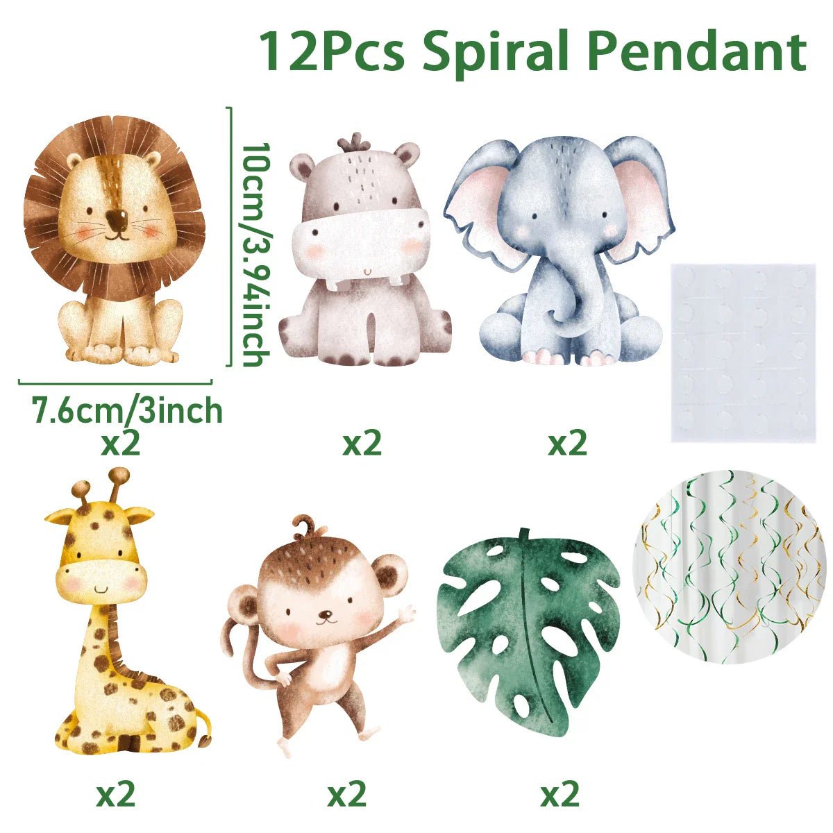 Tropical Party Plates - 25 Eco-Friendly Sage Green Designs