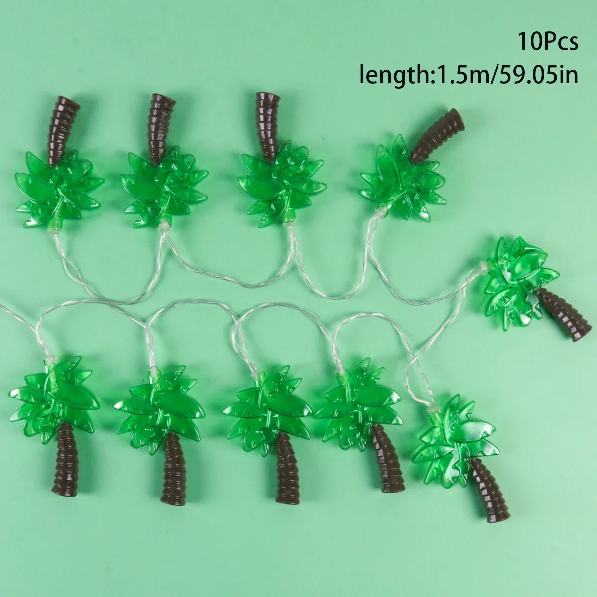 Flamingo String Lights - Battery Operated Tropical Decor
