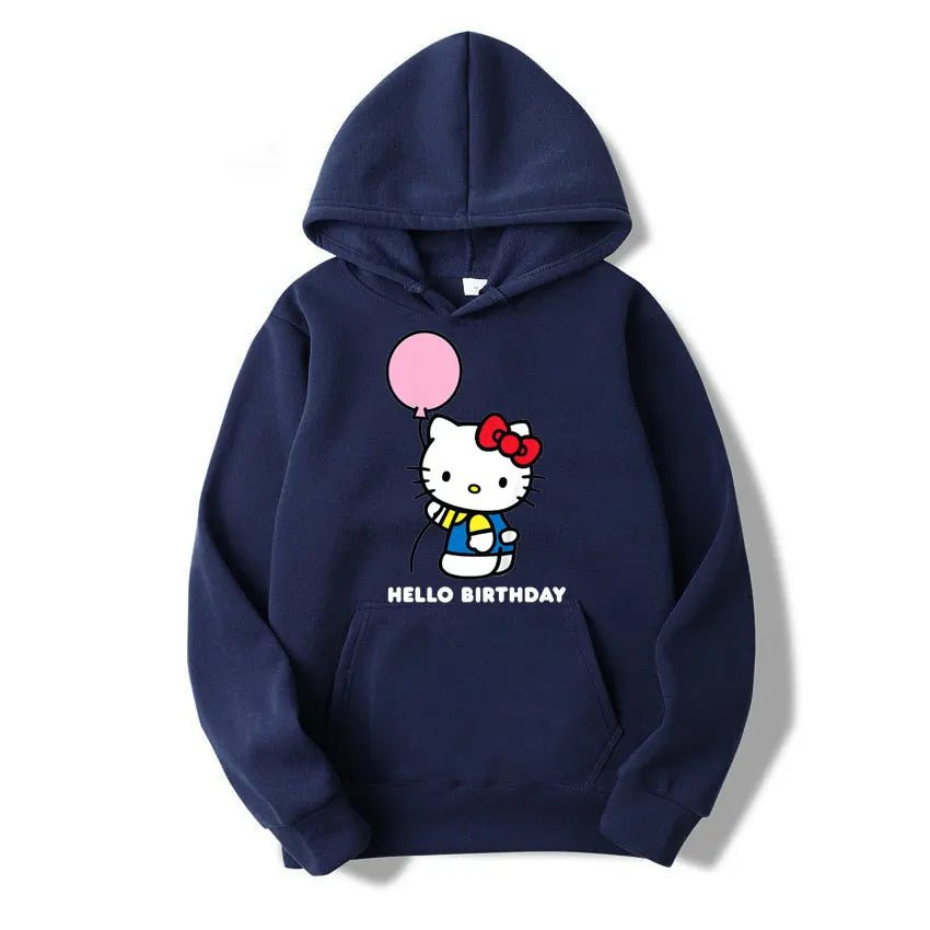 Hello Kitty Birthday Hoodie - Vintage Unisex Streetwear