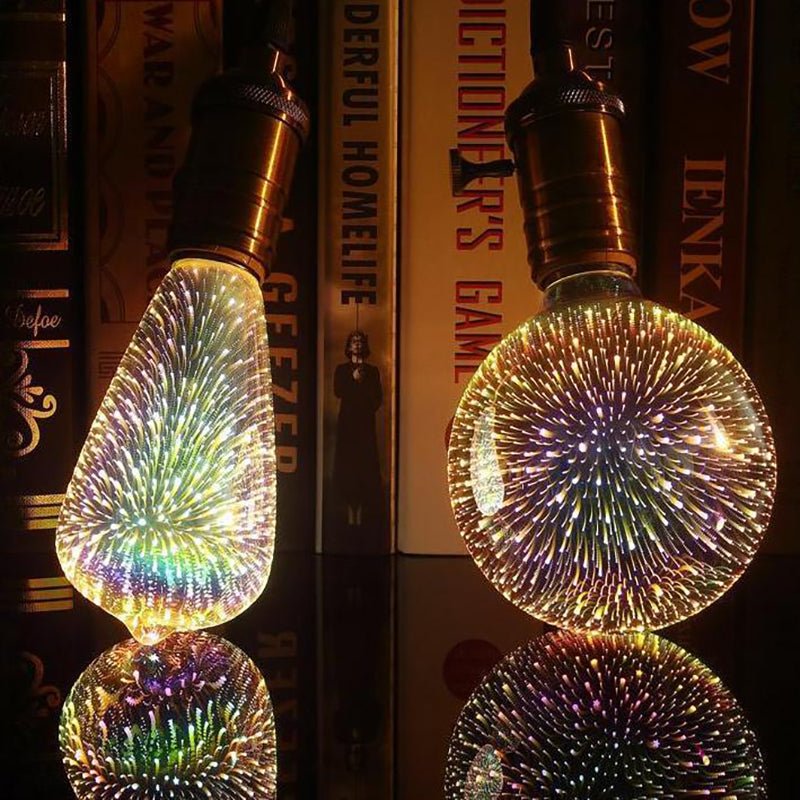 3D LED Light Bulb - Mesmerising 4W Firework Design