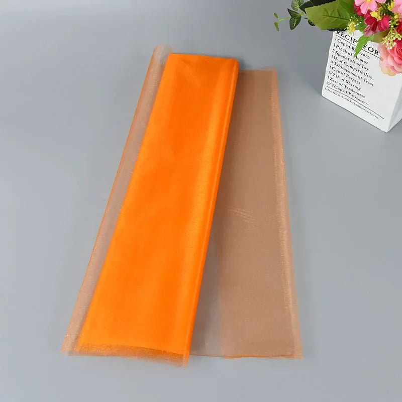 Crystal Organza Roll - Sheer Tulle Fabric for Weddings, & Parties