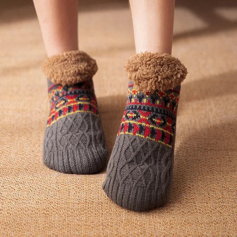 Winter Wool Socks for Adult - Cozy Non-Slip Design