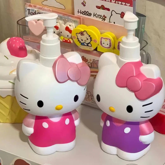 Hello Kitty Soap Dispenser 500ml - Refillable Container