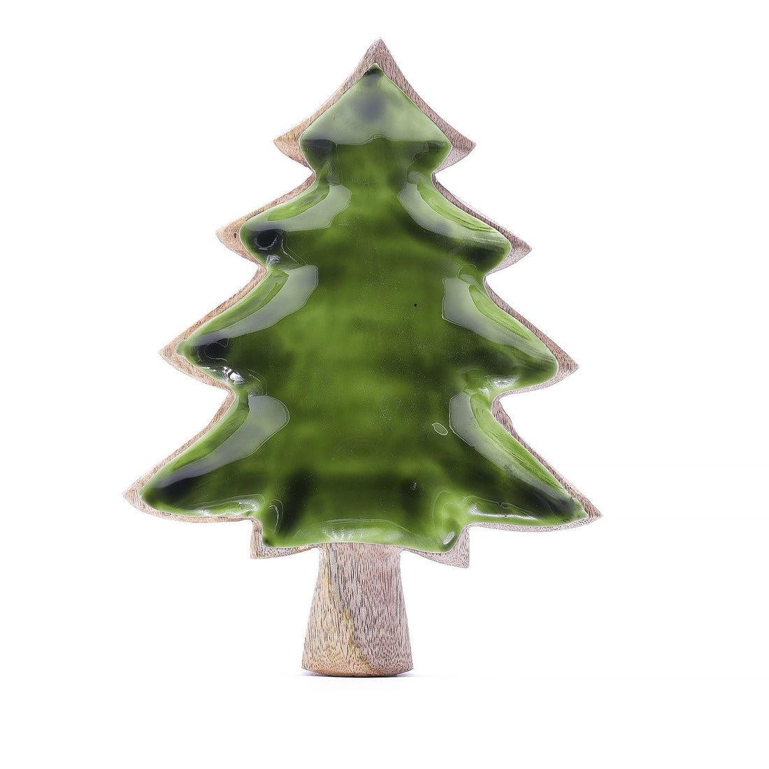 Enamel Tree Wooden Bowl – 25x19cm Rustic Décor for Cozy Homes