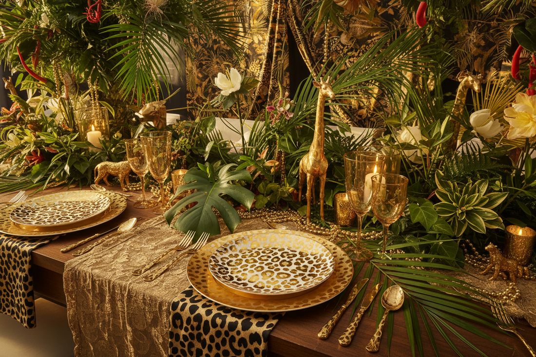 Roar Into the Wild: How to Throw the Ultimate Gold Leopard Print Safari Party