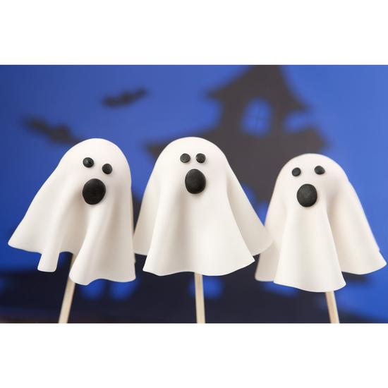 Halloween Ghost Cake Pops - Cake Pops Parties
