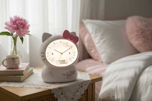 Wake Up to Kawaii: The Hello Kitty Silent Alarm Clock That Makes Mornings Magical