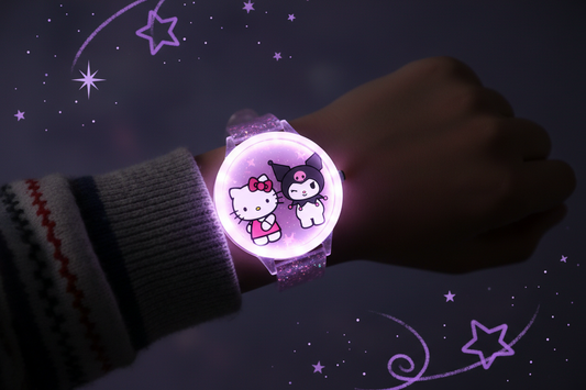 Glow, Play & Shine: The Luminous Hello Kitty & Kuromi Kids Watch Every Child Will Love