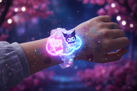 Time to Shine: The Sanrio Hello Kitty & Kuromi 3D Luminous Kids Watch That Makes Every Moment Magical