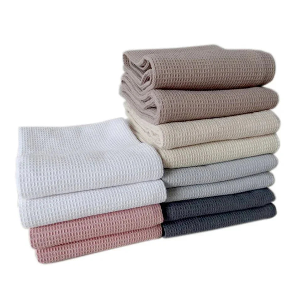 8-Piece Waffle Weave Kitchen Towels - Ultra Absorbent & Quick-Dry