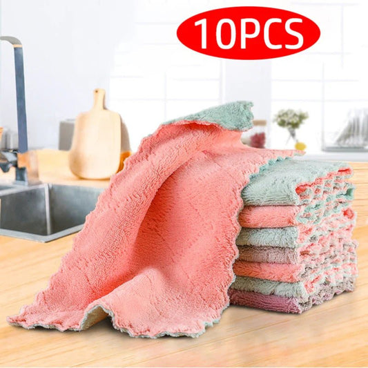 10PCS Microfiber Kitchen Cleaning Towels - Cake Pops Parties