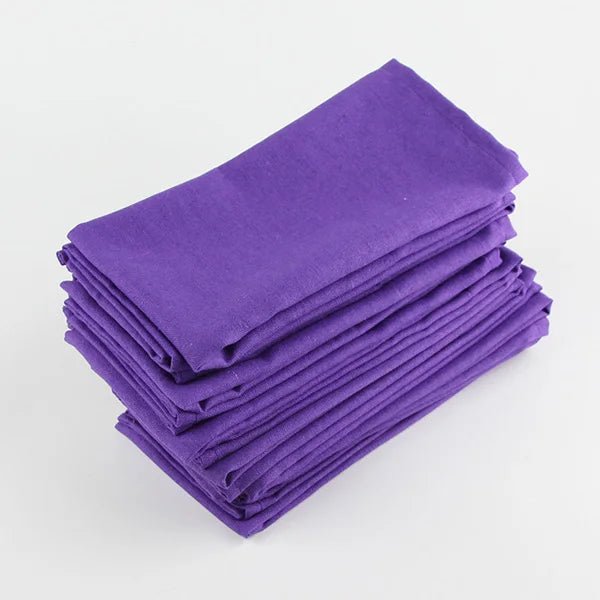 12 - Piece Cotton Linen Napkins Set - Cake Pops Parties