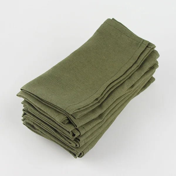 12 - Piece Cotton Linen Napkins Set - Cake Pops Parties