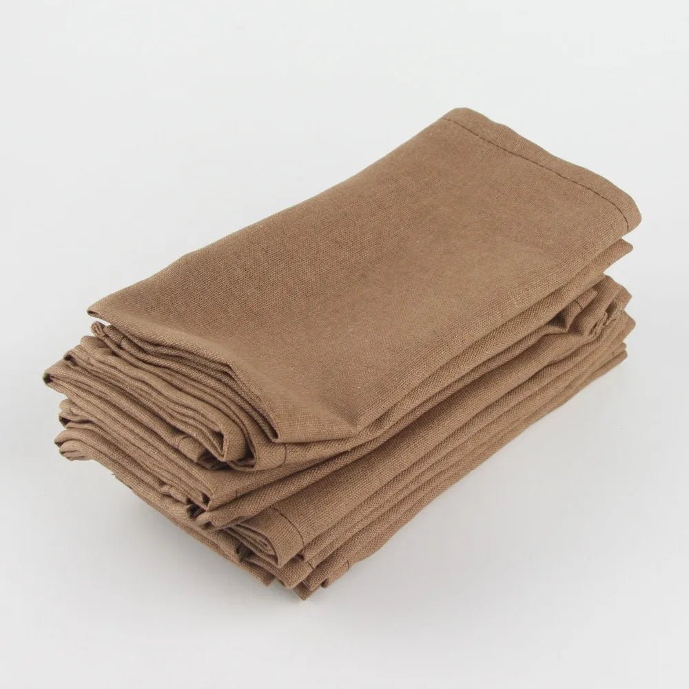 12 - Piece Cotton Linen Napkins Set - Cake Pops Parties