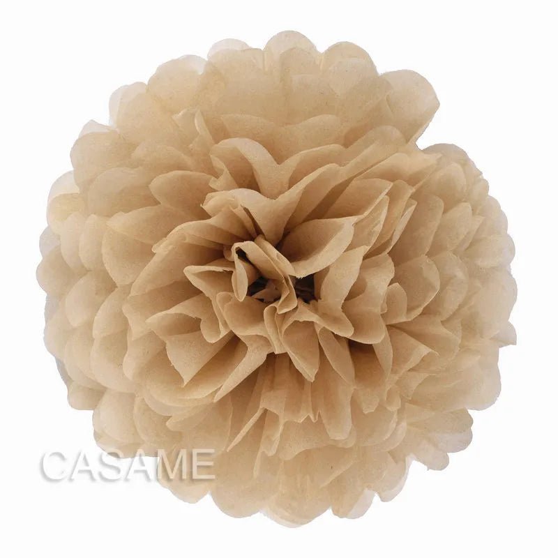 Elegant 15Cm tissue paper pom poms by Faron, perfect for enhancing wedding and birthday events.