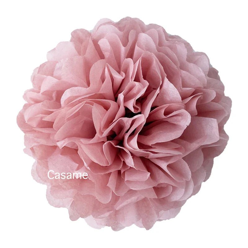 15Cm colourful tissue paper pom poms by Faron, elevate any birthday or event décor.