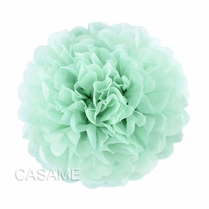 Assorted vibrant 15Cm tissue paper pom poms by Faron, perfect for party décor.