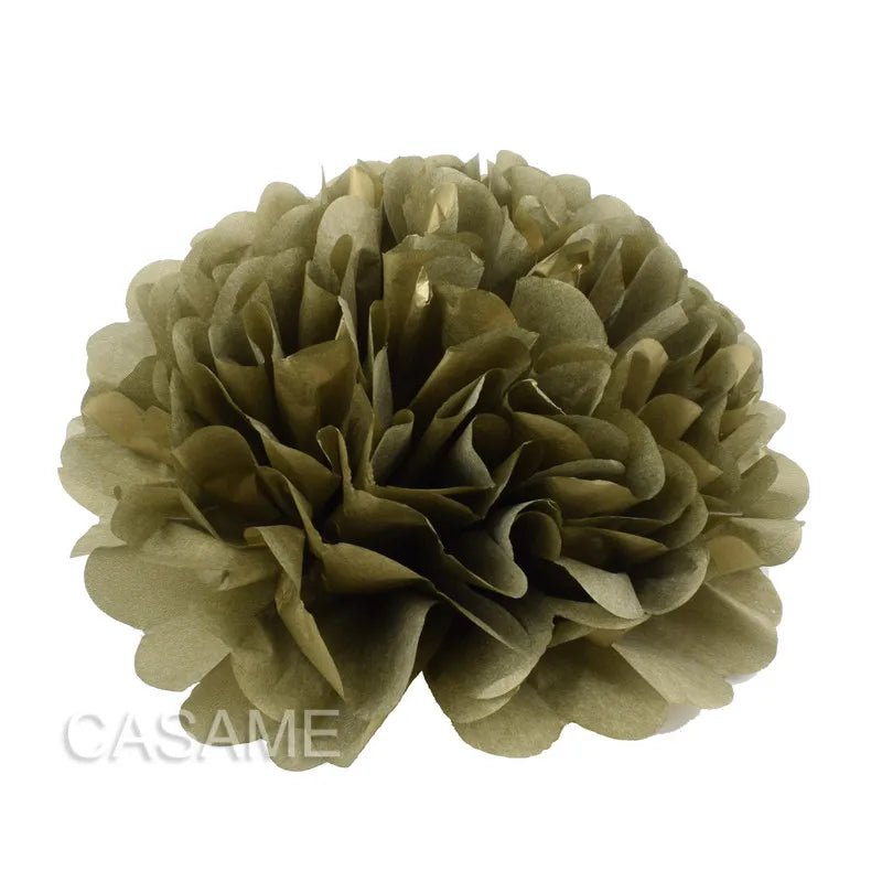 Faron's colourful 15Cm tissue paper pom poms, designed for festive occasions and nursery decorations.