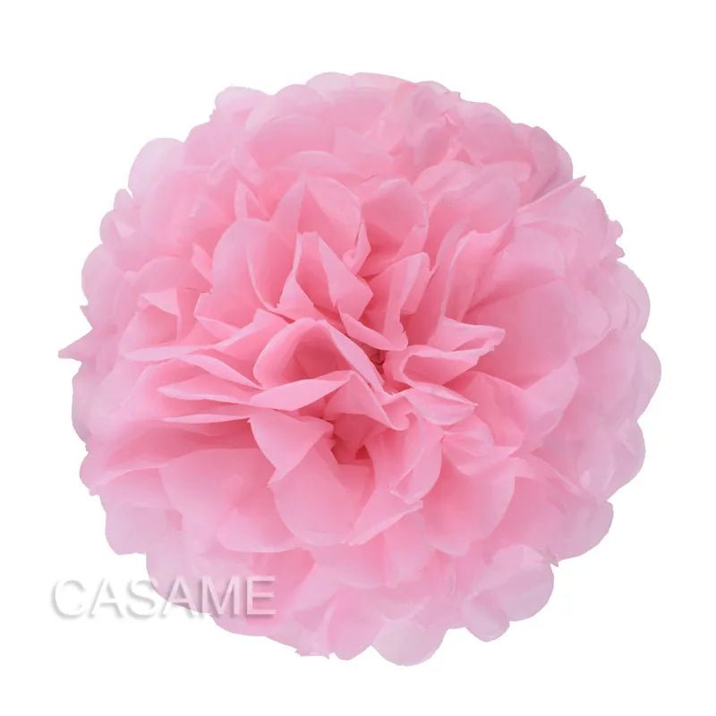 15Cm tissue paper pom poms by Faron in vibrant colours, perfect for enhancing party atmospheres.