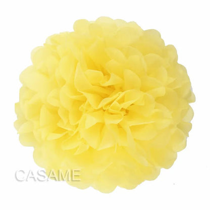 15Cm vibrant tissue paper pom poms by Faron, perfect for enhancing celebration aesthetics.