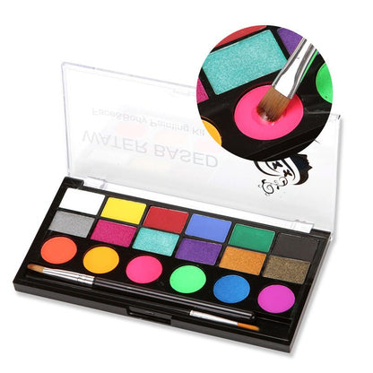18 - Color UV Body Paint Set - Cake Pops Parties