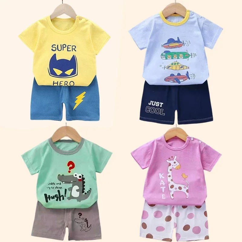 2PCS Children's T-shirt & Shorts Set - Cake Pops Parties