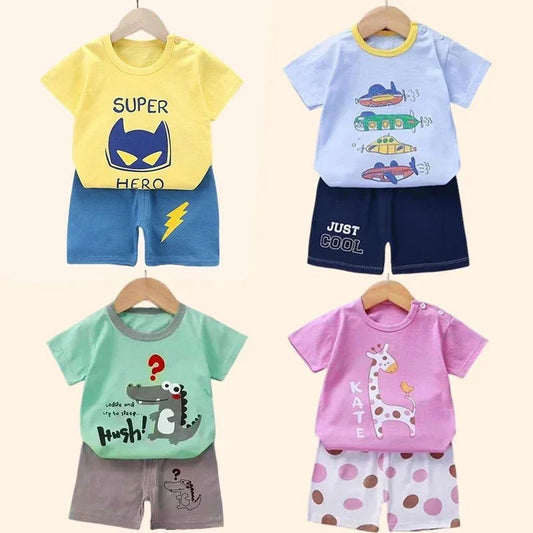 2PCS Children's T-shirt & Shorts Set - Cake Pops Parties