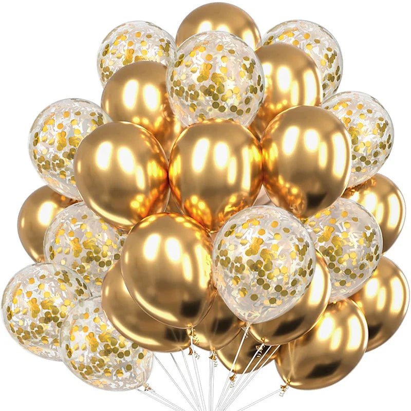 30pcs Clear Confetti Latex Balloons - Cake Pops Parties
