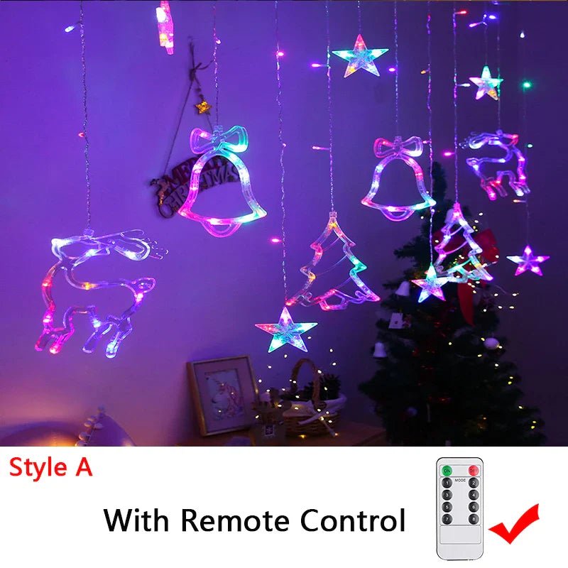 32M LED Christmas Curtain Lights 8 Modes - Cake Pops Parties
