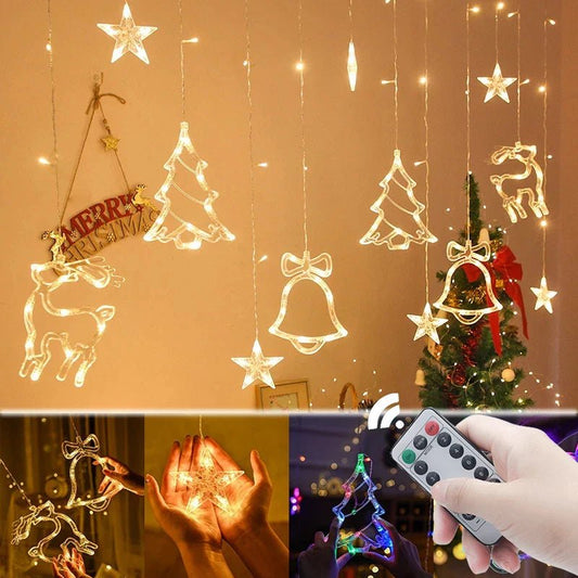 32M LED Christmas Curtain Lights 8 Modes - Cake Pops Parties
