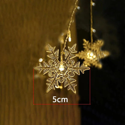 35M LED Snowflake Curtain String Lights - Cake Pops Parties
