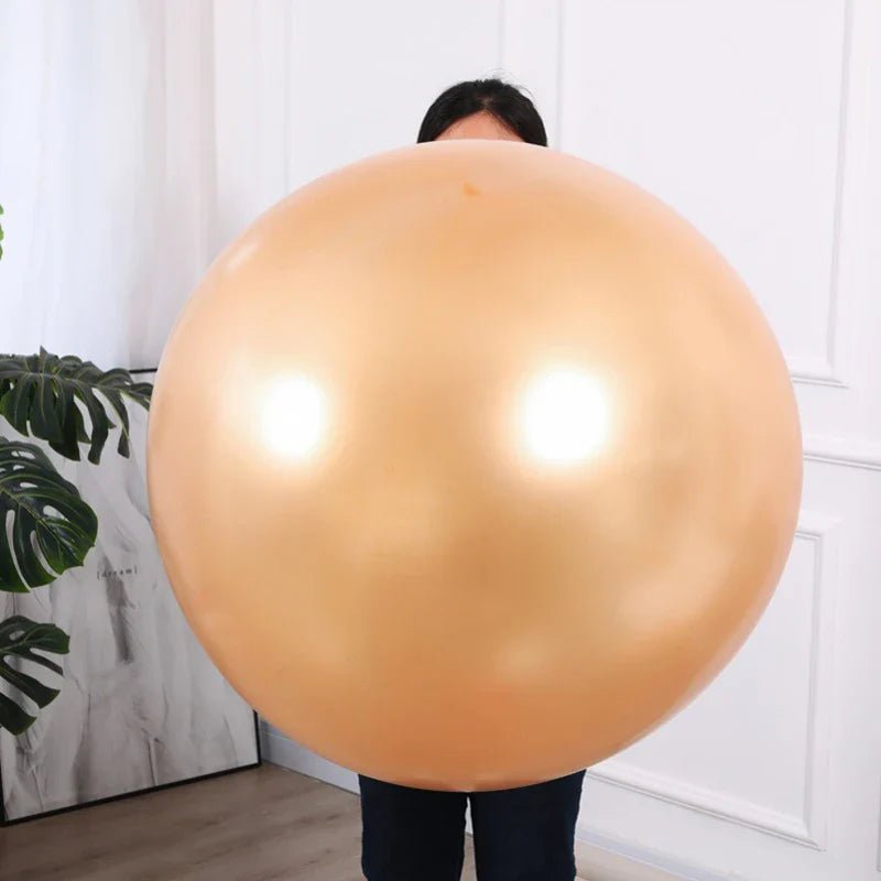 36 - inch Gold White Pink Latex Balloons - Cake Pops Parties