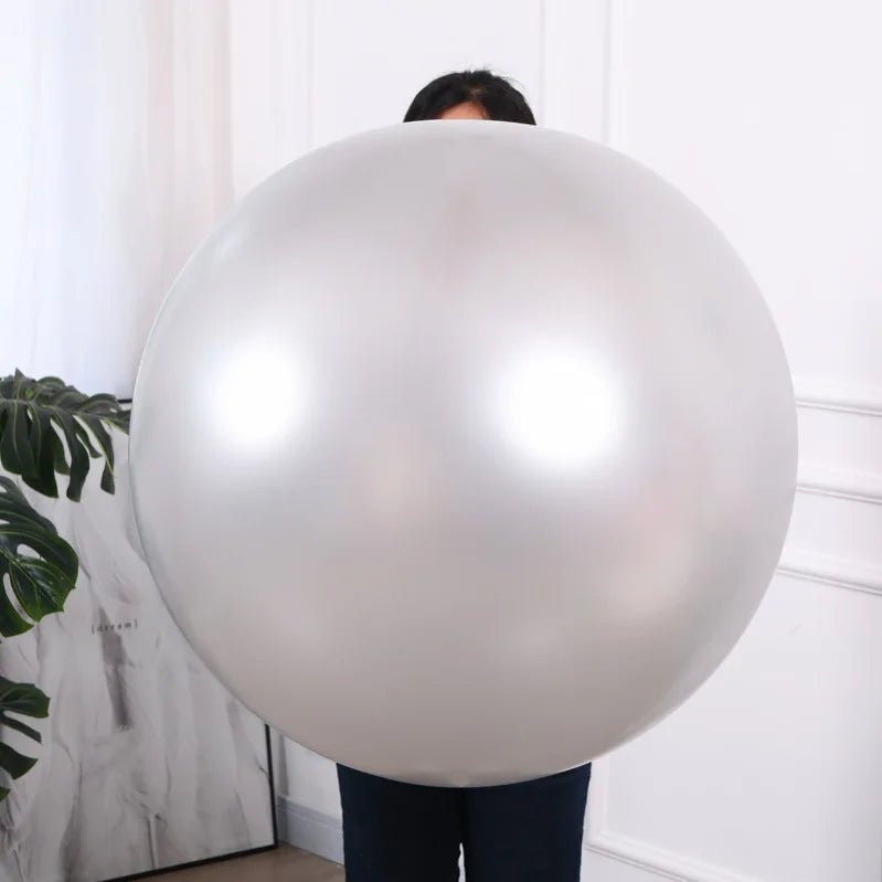 36 - inch Gold White Pink Latex Balloons - Cake Pops Parties