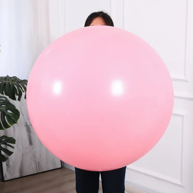 36 - inch Gold White Pink Latex Balloons - Cake Pops Parties