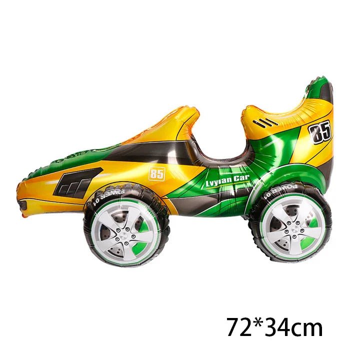 3D Cartoon Car Helium Balloon Set - Cake Pops Parties