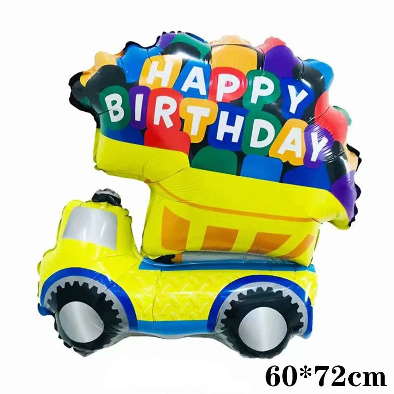 3D Cartoon Car Helium Balloon Set - Cake Pops Parties
