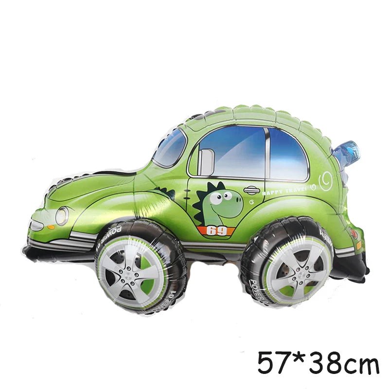 3D Cartoon Car Helium Balloon Set - Cake Pops Parties