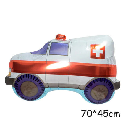 3D Cartoon Car Helium Balloon Set - Cake Pops Parties
