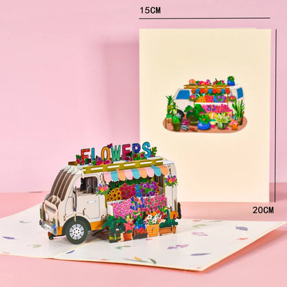 3D Flower Pop - Up Cards - Cake Pops Parties