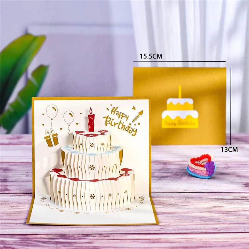 3D Flower Pop - Up Cards - Cake Pops Parties
