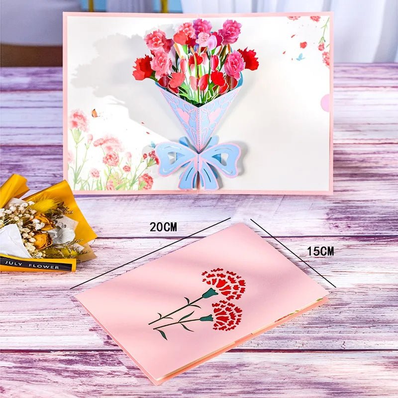 3D Flower Pop - Up Cards - Cake Pops Parties