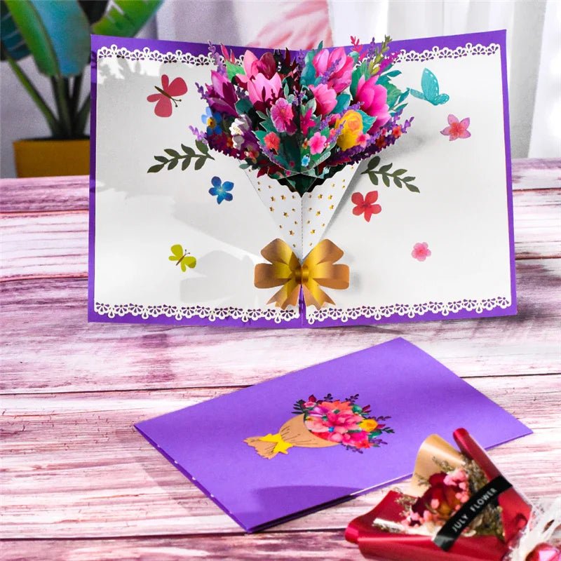 3D Flower Pop - Up Cards - Cake Pops Parties