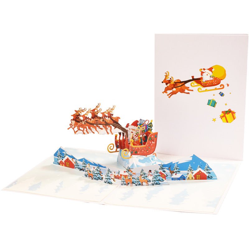 3D Stereoscopic Holiday Greeting Cards - Cake Pops Parties