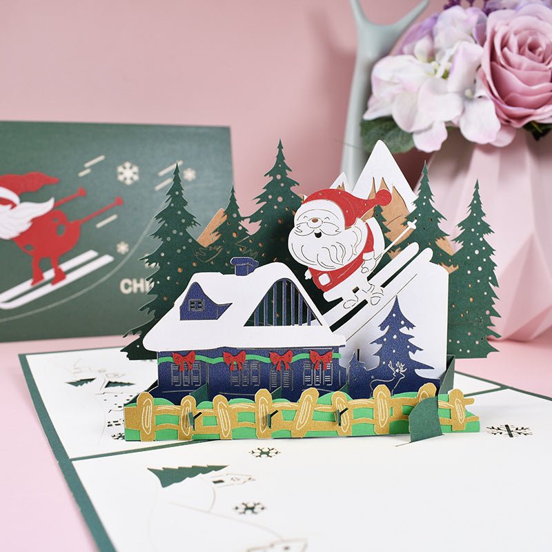 3D Stereoscopic Holiday Greeting Cards - Cake Pops Parties