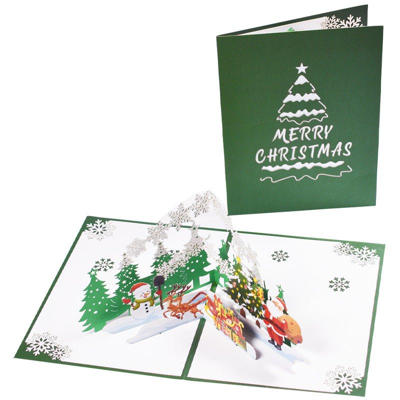 3D Stereoscopic Holiday Greeting Cards - Cake Pops Parties