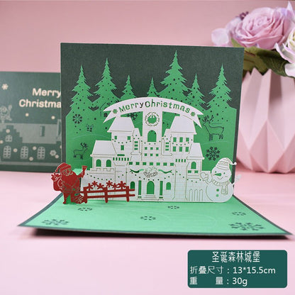 3D Stereoscopic Holiday Greeting Cards - Cake Pops Parties