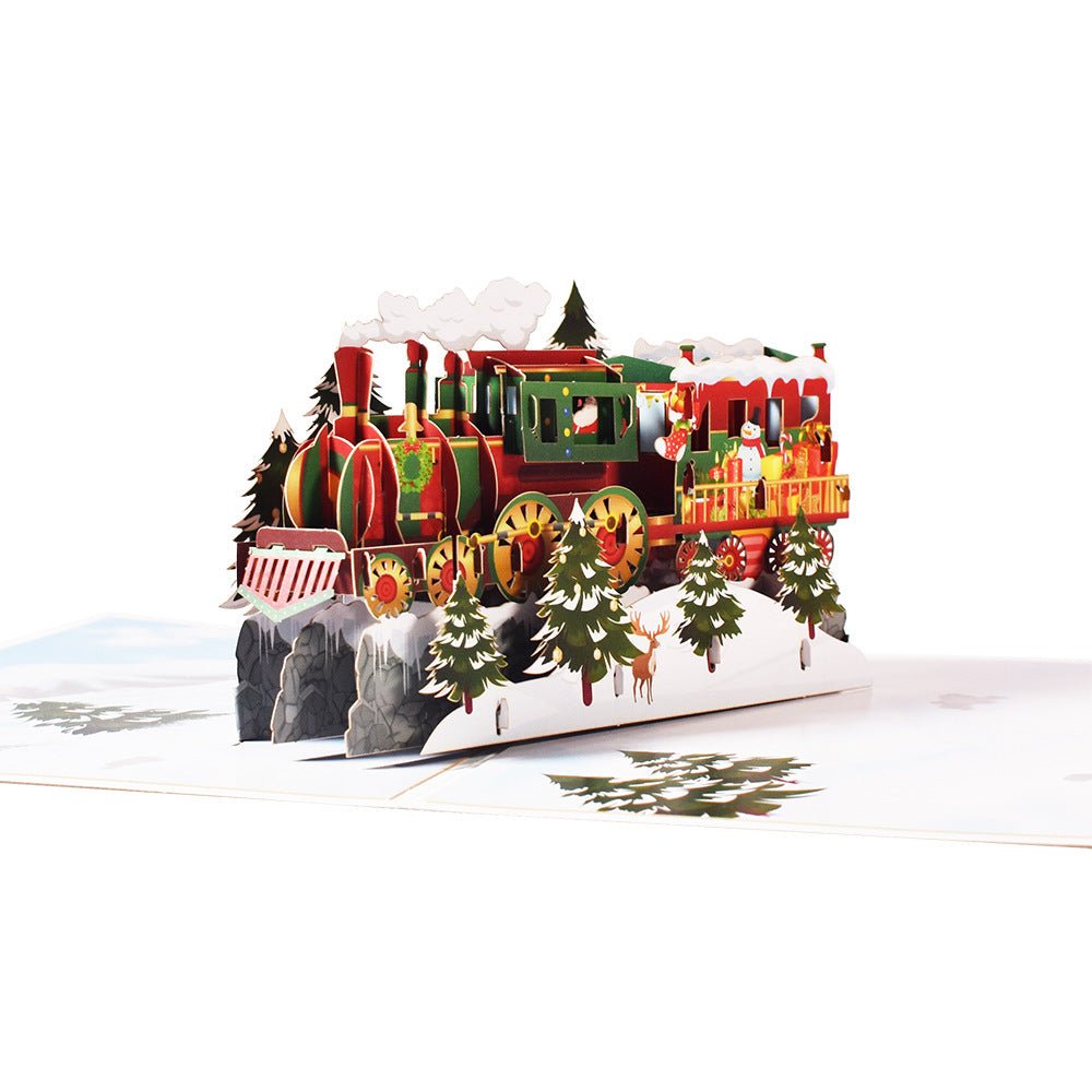 3D Stereoscopic Holiday Greeting Cards - Cake Pops Parties