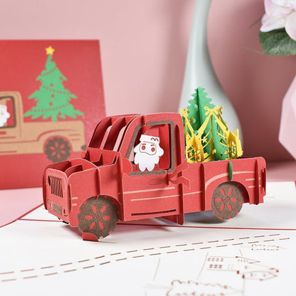 3D Stereoscopic Holiday Greeting Cards - Cake Pops Parties