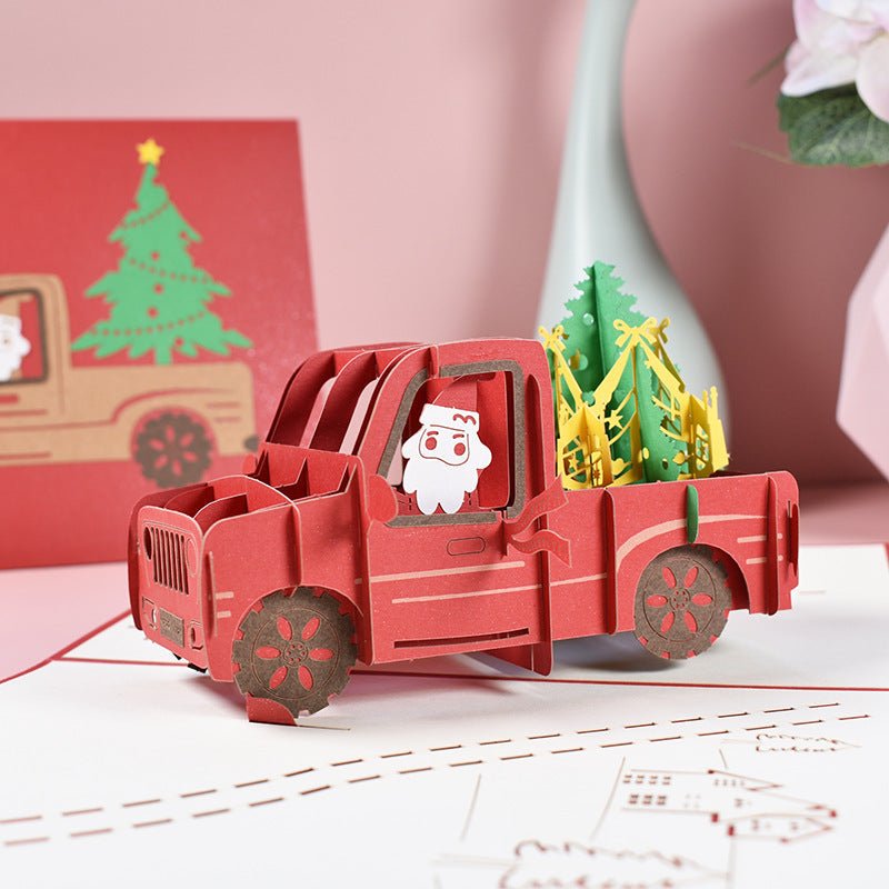 3D Stereoscopic Holiday Greeting Cards - Cake Pops Parties